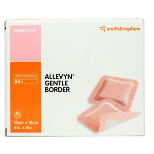 Allevyn Gentle Border Adhesive Dressing 4" x 4"