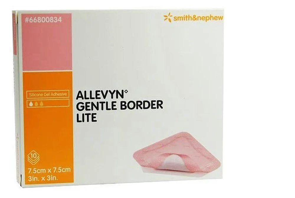 ALLEVYN Gentle Border Lite Adhesive Dressing 3" x 3"