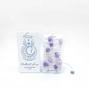 Amethyst Crystal String Lights 78"