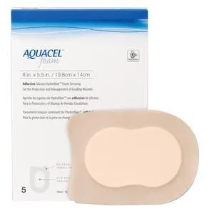 Aquacel Adhesive Gelling Foam Dressing 8" x 5.5" Heel Shape