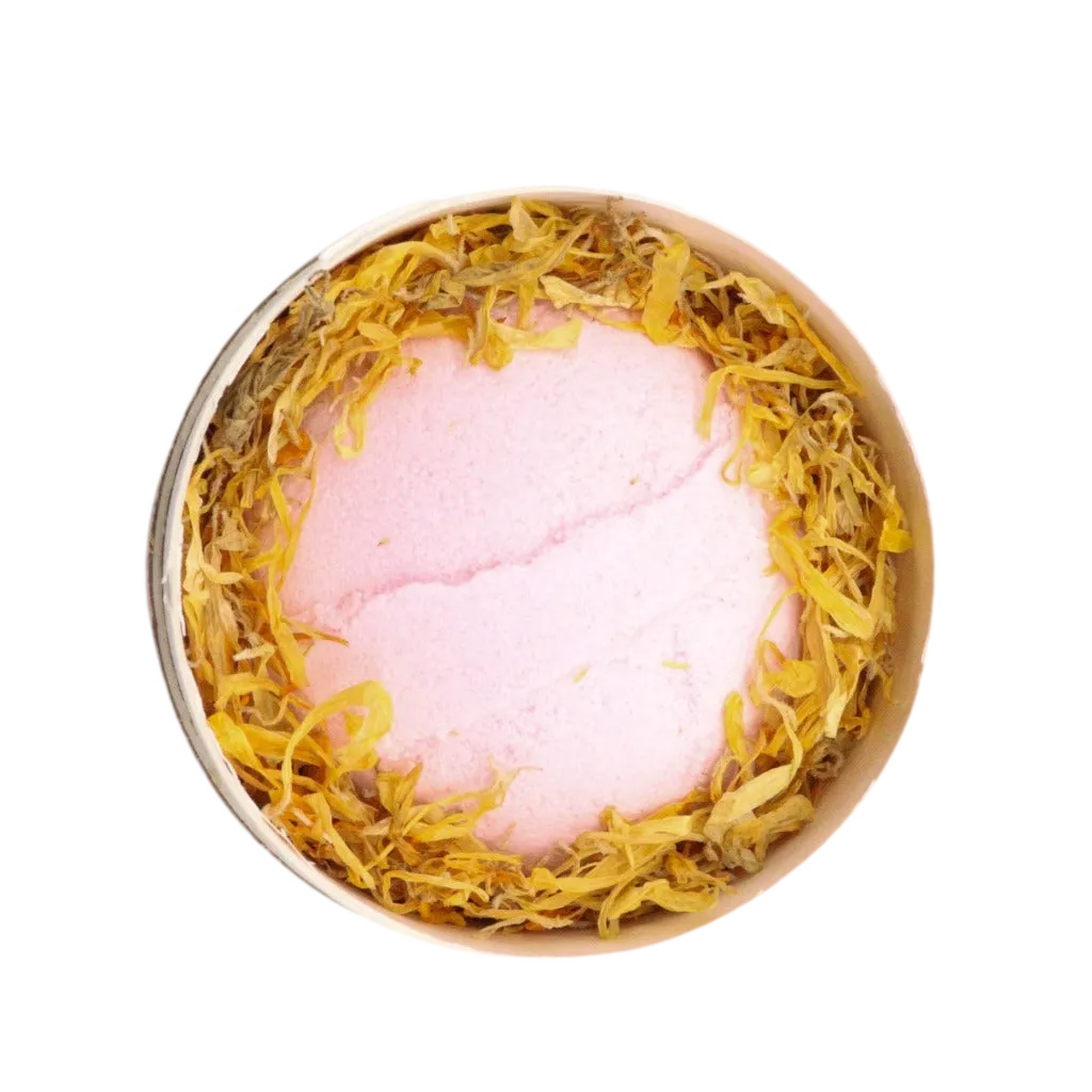 Aromatherapy Bath Bomb Gift - Himalayan Bath Salt & Flowers