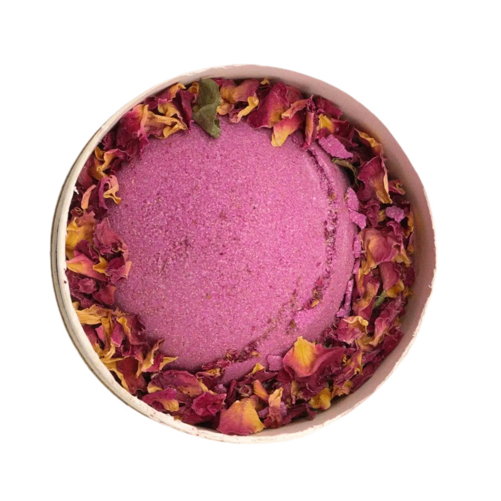 Aromatherapy Bath Bomb Gift - Himalayan Bath Salt & Flowers