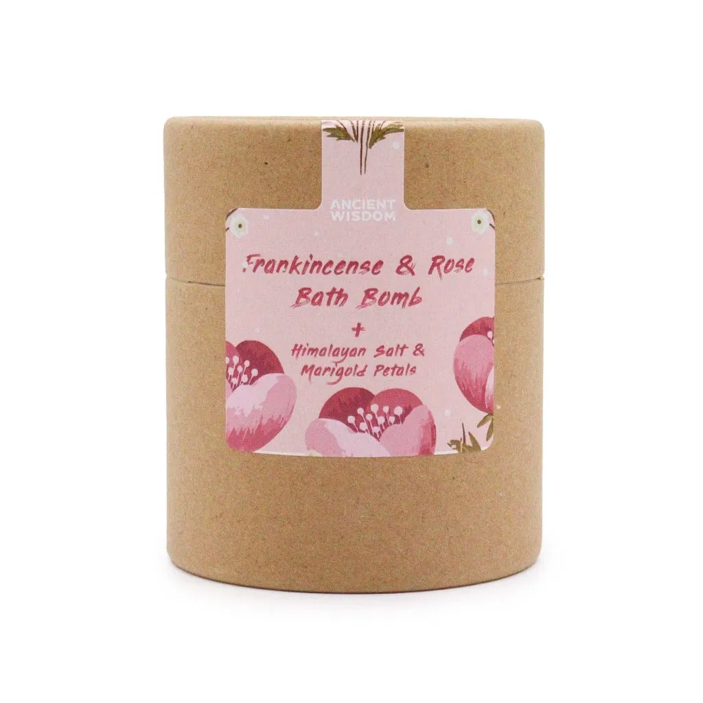 Aromatherapy Bath Bomb Gift - Himalayan Bath Salt & Flowers