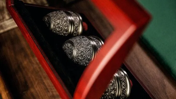 Artisan Engraved Cups and Balls in Display Box