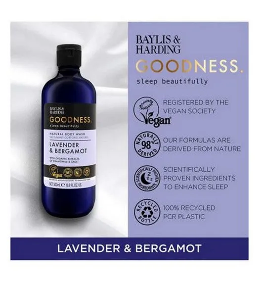 Baylis & Harding Goodness Sleep Lavender & Bergamot Sleep Body Wash 500ml