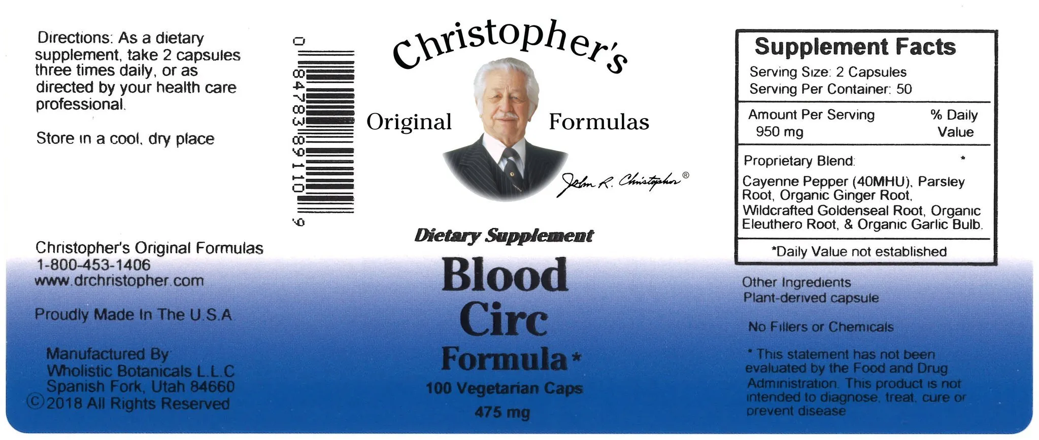 Blood Circ Formula - 100 Capsules