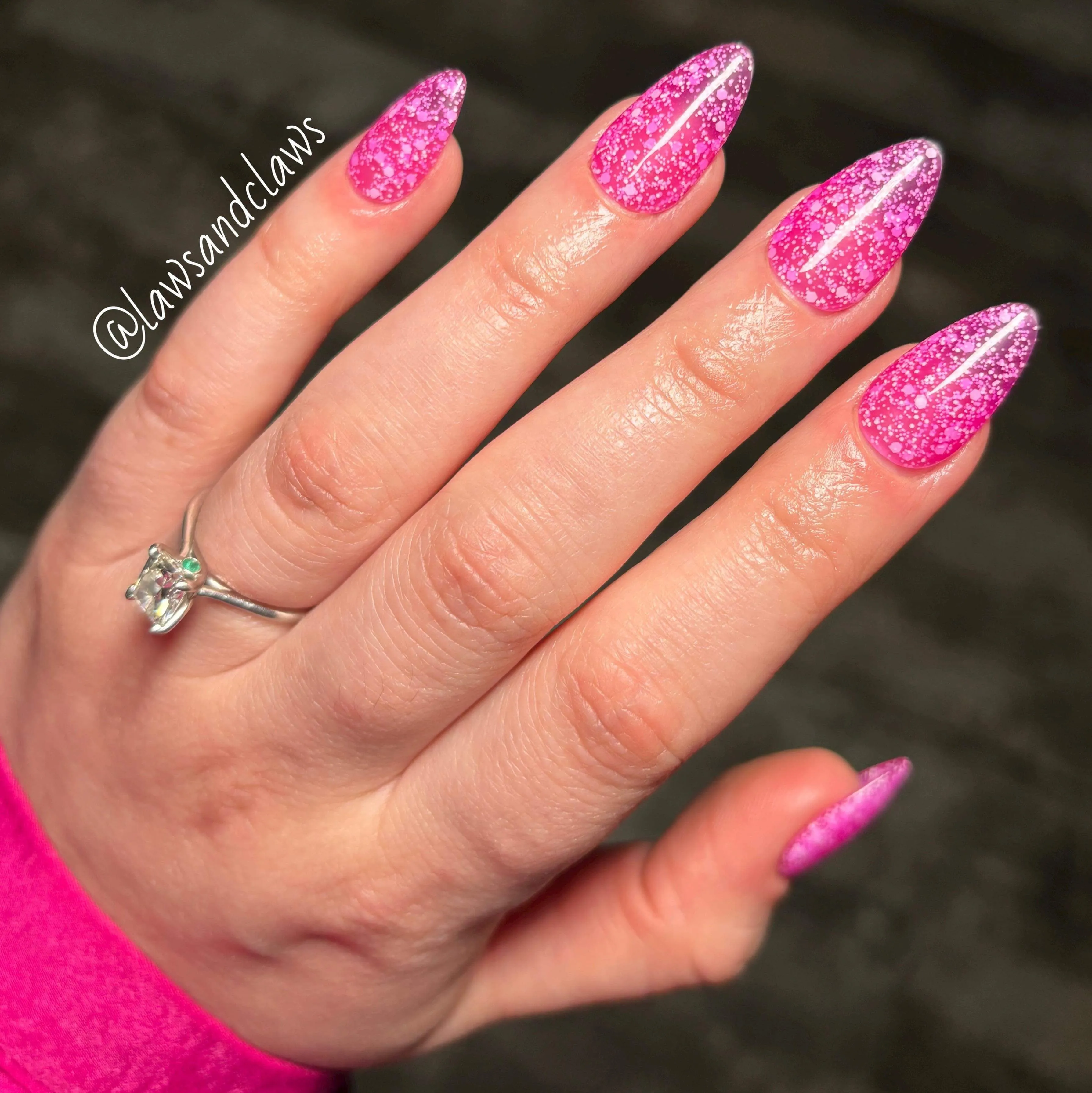 Bubblegum bliss- Glitter Gel Polish