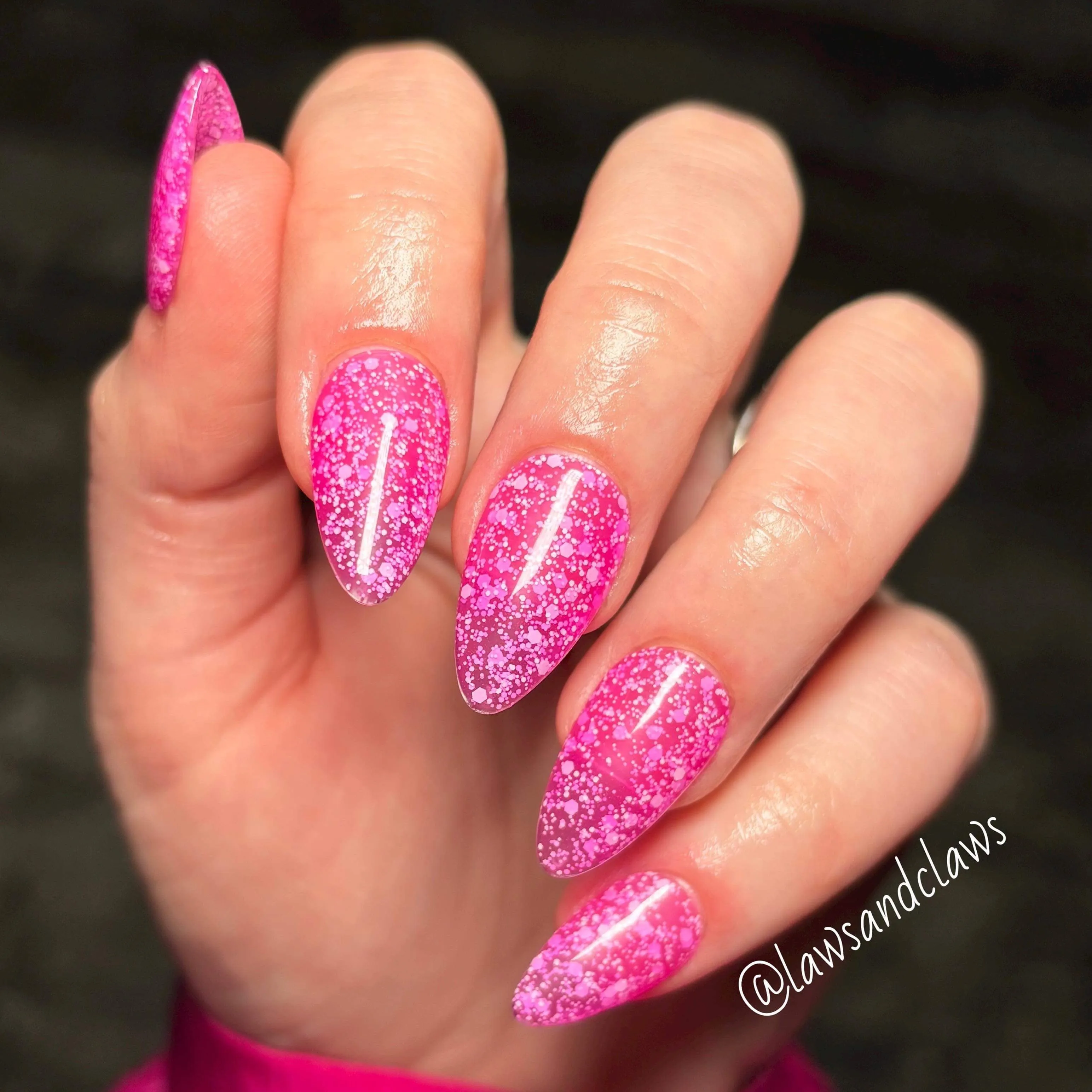 Bubblegum bliss- Glitter Gel Polish