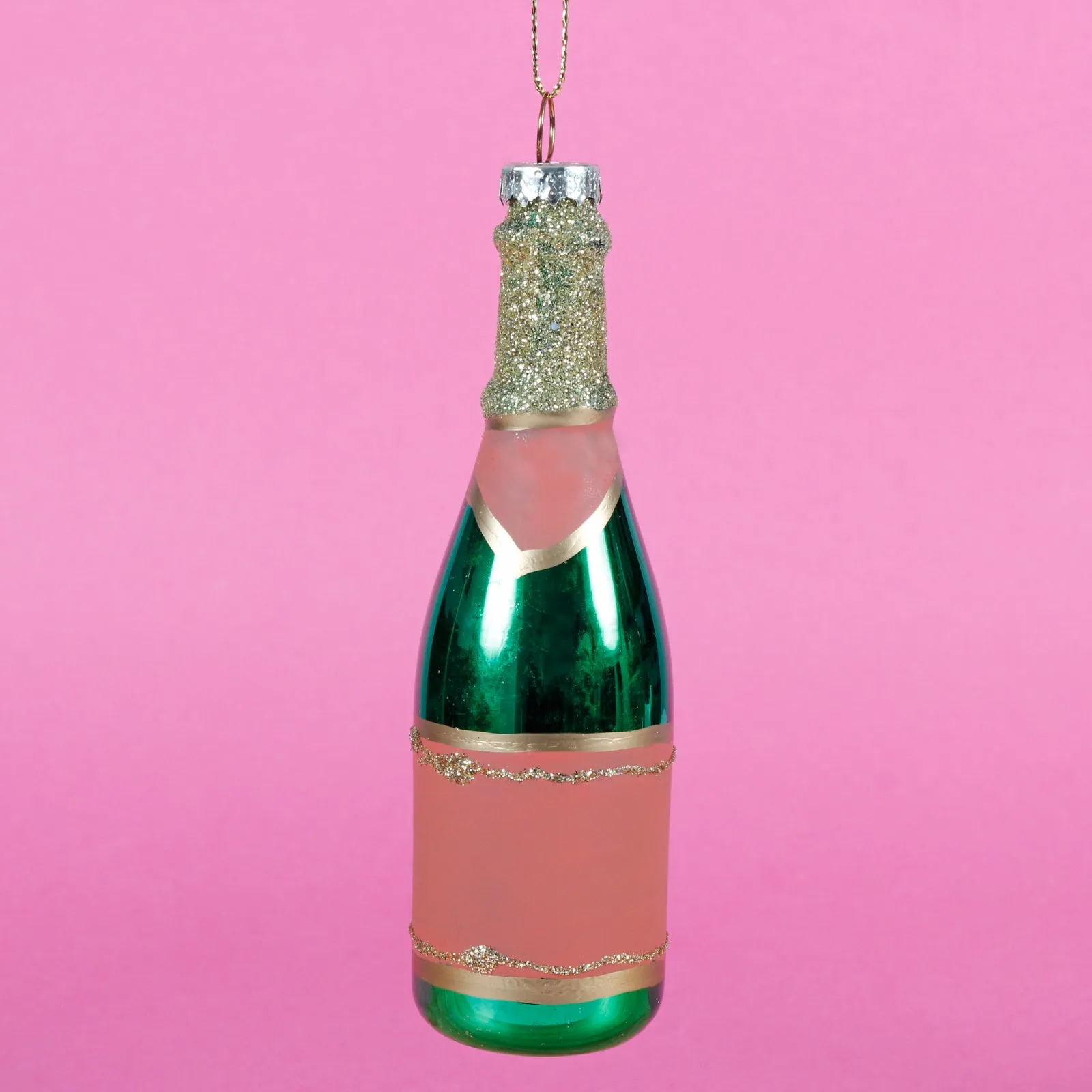 Bucks Fizz Bottle Shaped Bauble Hanging Decoration