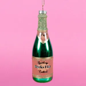 Bucks Fizz Bottle Shaped Bauble Hanging Decoration