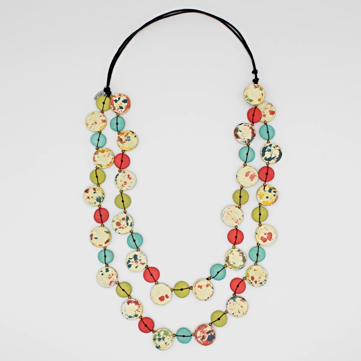 Double Strand Splatter Necklace