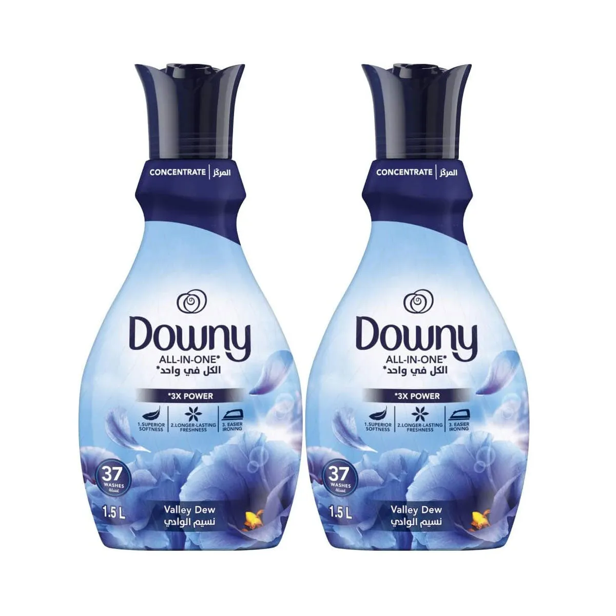 Downy Concentrate Fabric Softener Valley Dew 1.5L Dual Pack