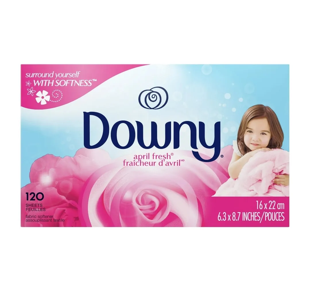 Downy Dryer Sheets, April Fresh Scent, 120 count