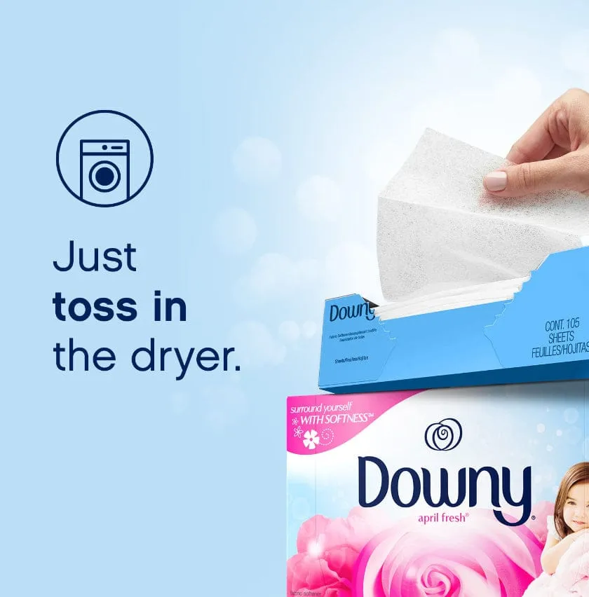 DOWNY FABRIC SOFTENER DRYER SHEETS APRIL FRESH 34CT - DFSDSAF34CT