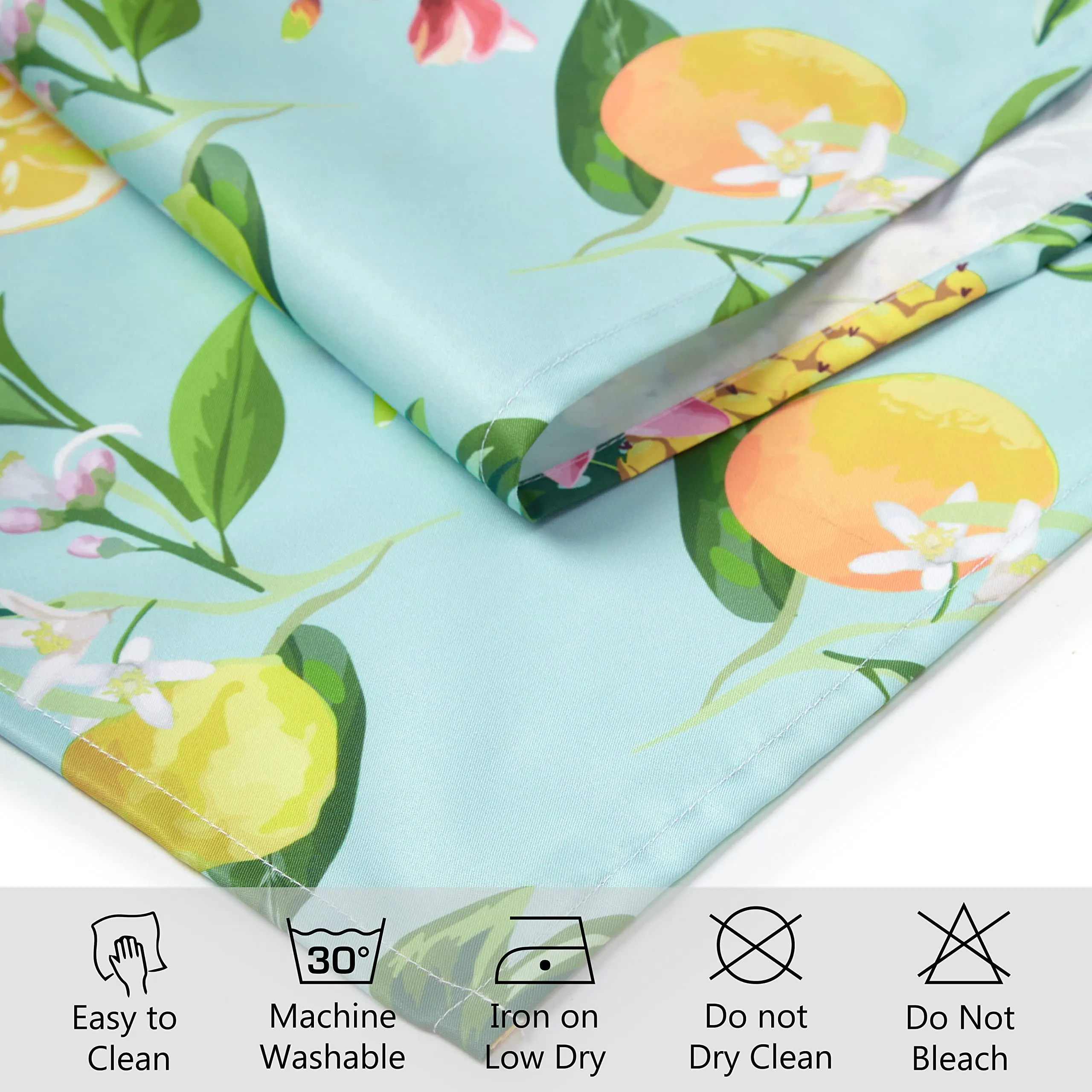 Encasa Dining Table Runner for 6 Seater - Water Repellent - Polyester Printed Twill Fabric - Size 32x200 cm - Decorative Cloth for Center and Coffee Table - Washable - Durable - Pineapple