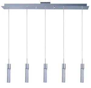 Fizz IV 5-Light LED Pendant in Polished Chrome