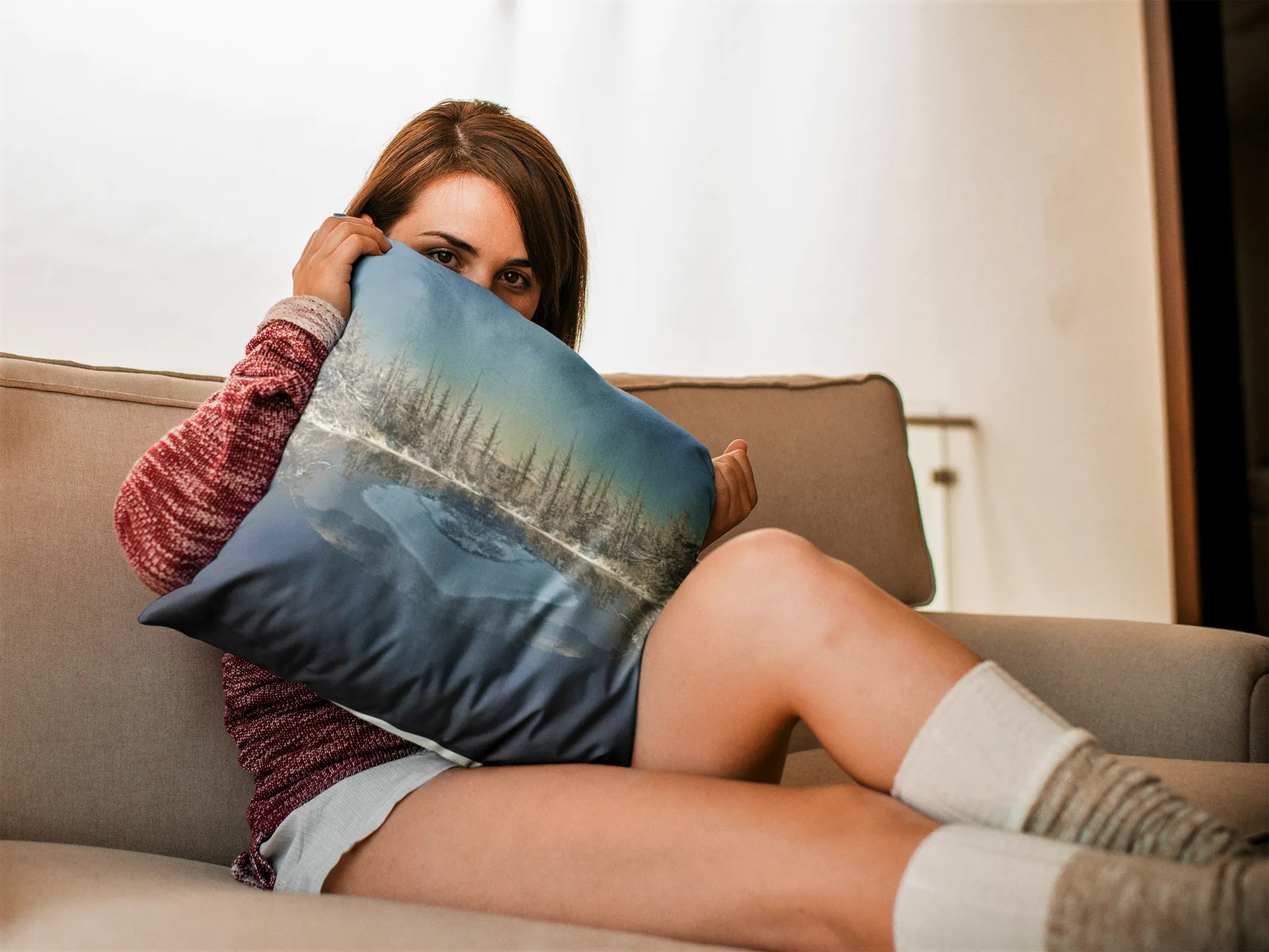 Island of Love Premium Art Pillow