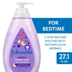 Johnson's Bedtime Baby Moisture Wash with Soothing Aromas, 27.1 fl. oz