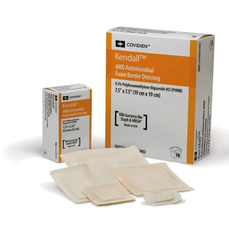 Kendall™ AMD Antimicrobial Foam Border Dressings