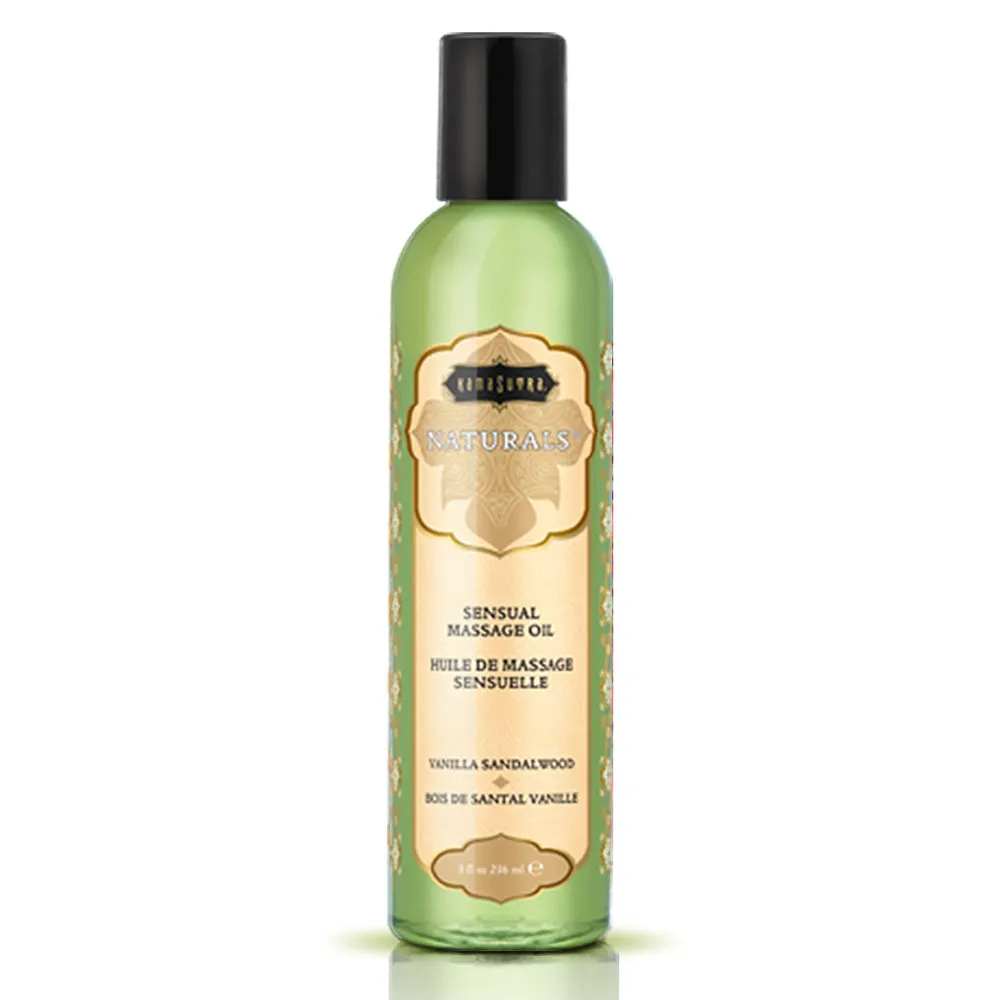 Naturals Massage Oil Vanilla Sandalwood 8 oz.