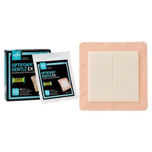 Optifoam® Gentle EX Silicone-Faced Foam Dressing, with Border, 6" x 6"