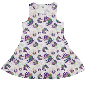 Rainbow Dragons And Unicorns Dress