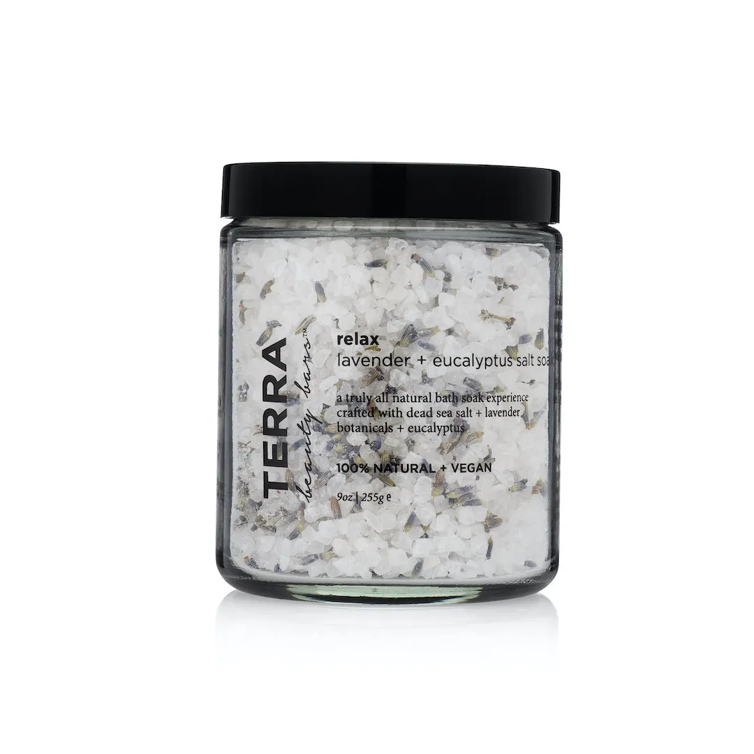 Relax Lavender   Eucalyptus Salt Bath Soak