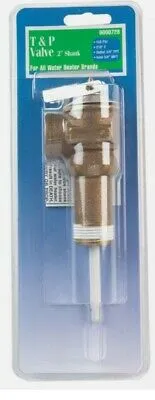 Reliance Temperature & Pressure Relief Valve, 2" shank