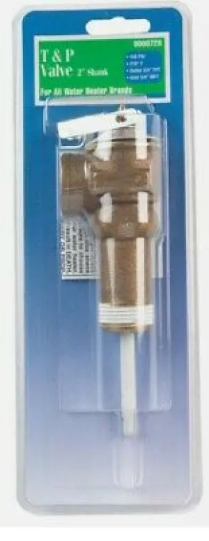 Reliance Temperature & Pressure Relief Valve, 2" shank