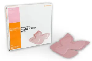 Smith & Nephew 66800506 Allevyn Gentle Border Heel Silicone Gel Adhesive Hydrocellular Dressing