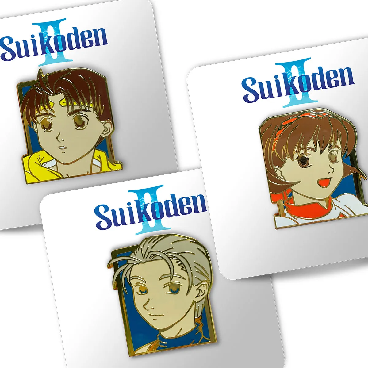 Suikoden II Golden Pin Set