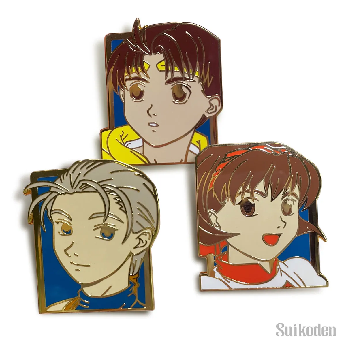 Suikoden II Golden Pin Set