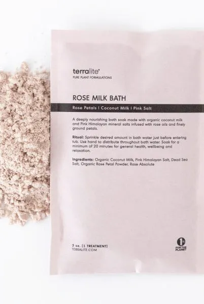 Terralite Rose Cloud Milk Bath Soak