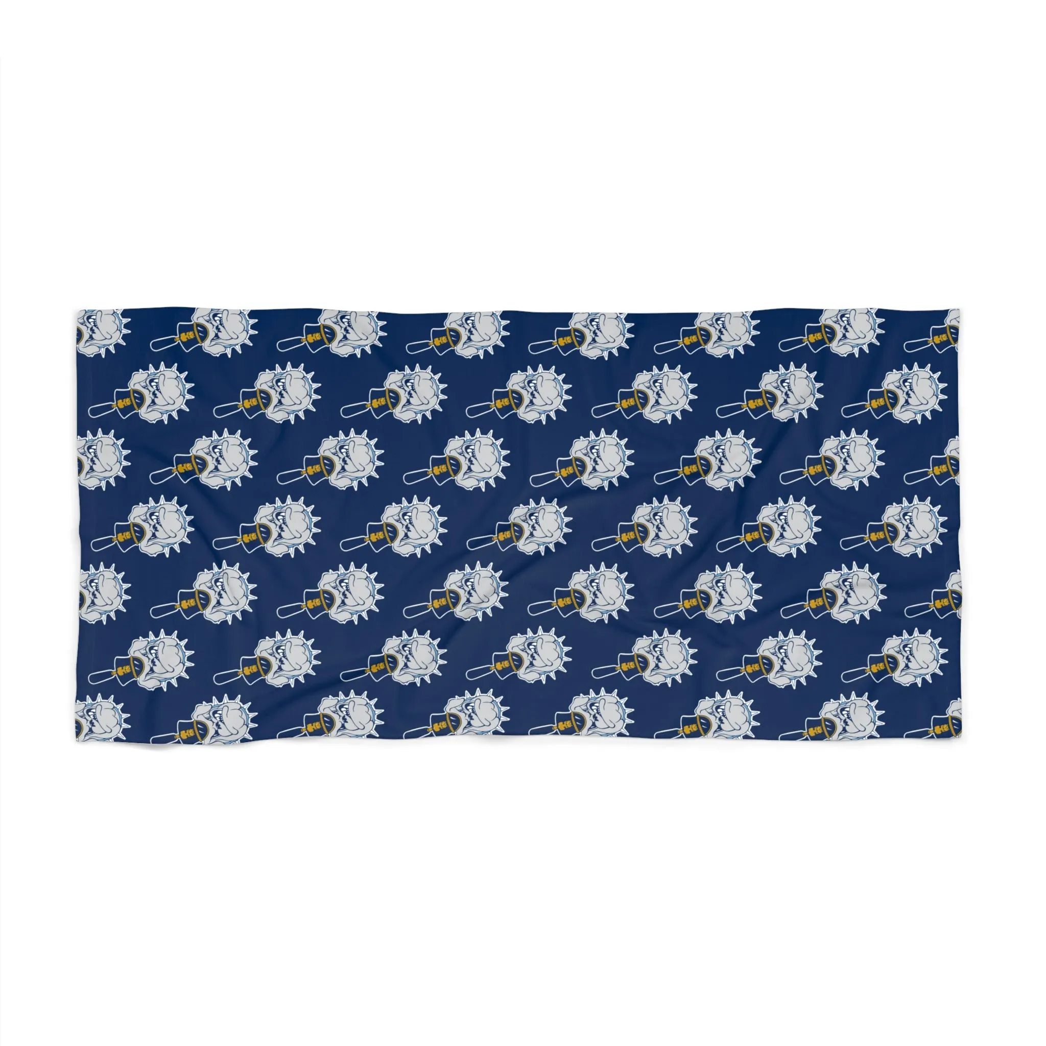 The Citadel, Spike Logo Pattern, Beach Towel