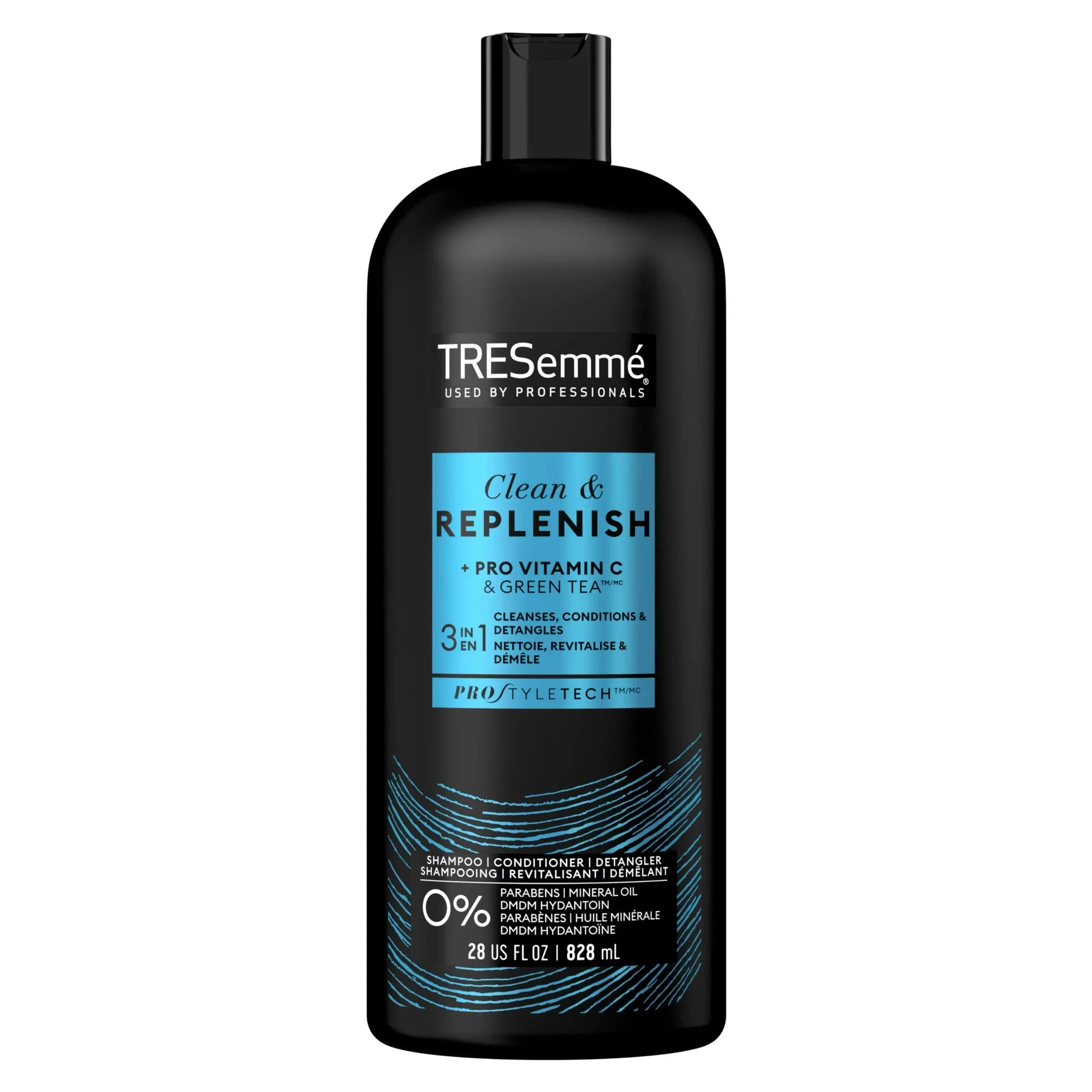 TRESemme - Regular 3in1 Cleanse & Replenish Shampoo 828ml