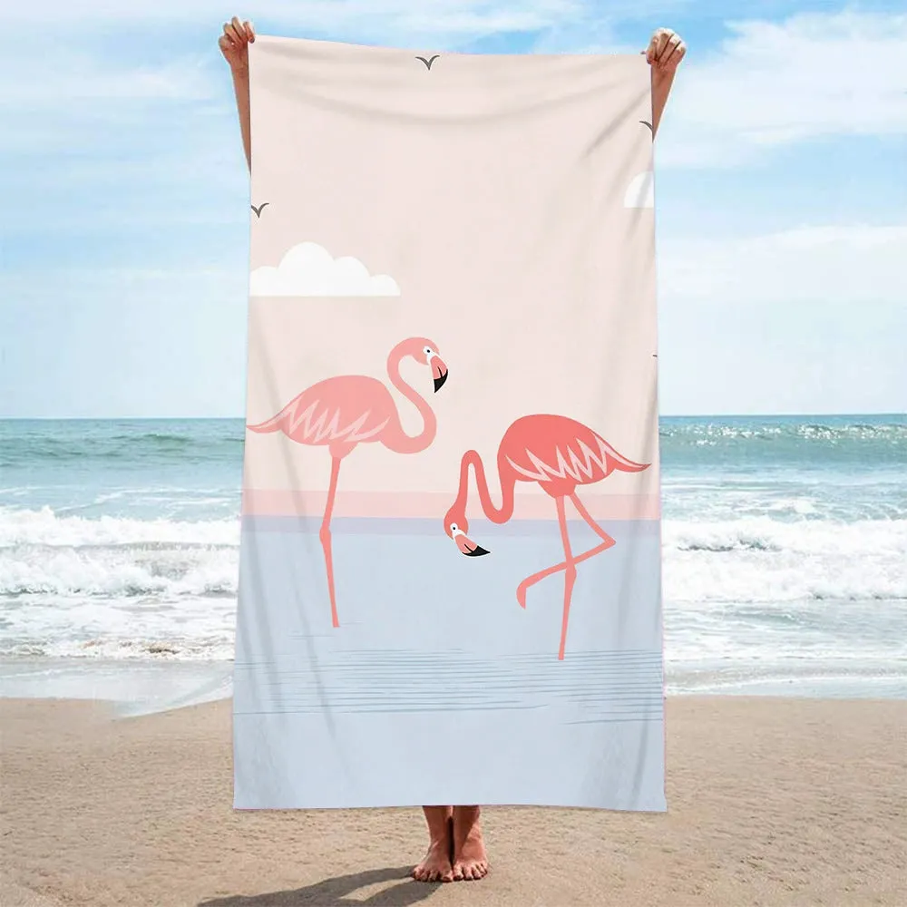 Tropical Bliss - Microfiber Big Beach Towel