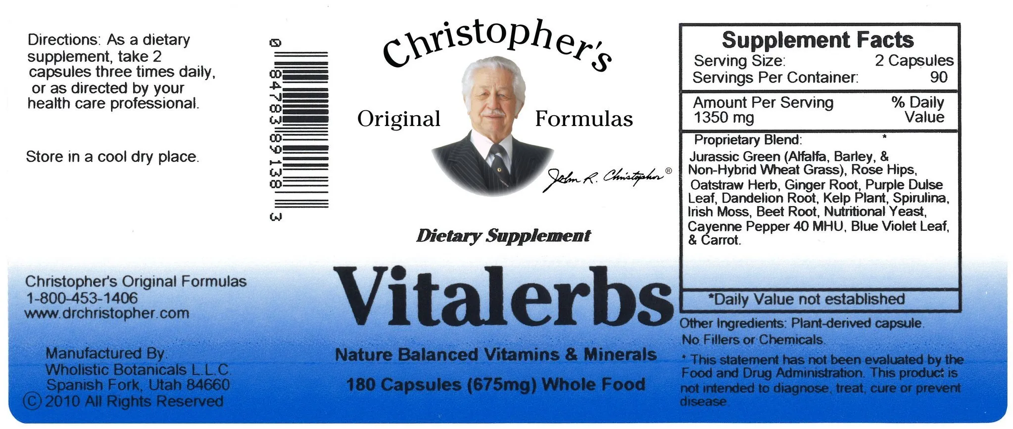 Vitalerbs - 180 Capsules