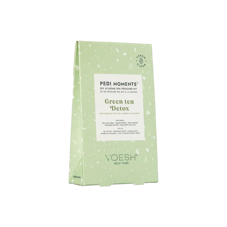 Voesh Pedi Moments Revitalizing At-Home Pedicure Kit – Green Tea Detox